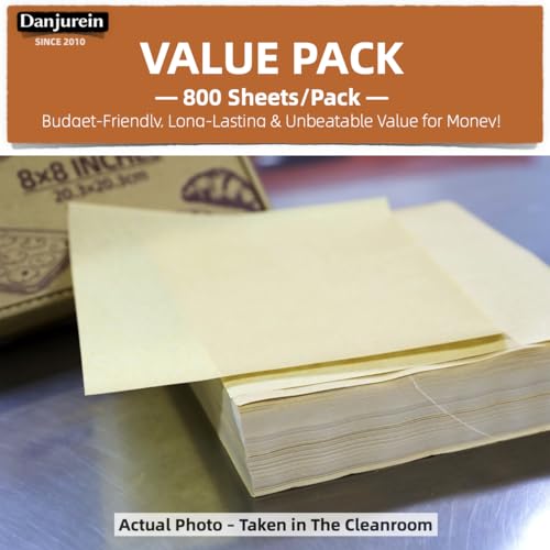 800 Sheets Value Pack 8x8 Parchment Paper Squares - color: Brown, size: 8×8 - 800 Sheets
