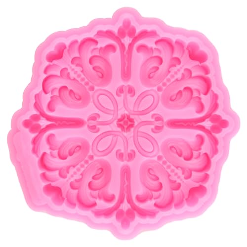 Baroque Fondant Mold Relief Flower Lace Silicone Chocolate Mold - color: Style O