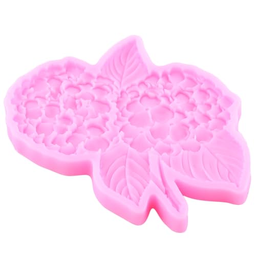 Hydrangea Flower Fondant Mold Flower Silicone Molds Set Of 2 - color: Style A