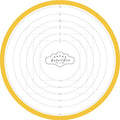 Round Silicone Pastry Mat, 17.75-Inch Diameter, Dough Rolling Mat with Inch and Centimeter Measurement Guides - size: 17.75 in Diameter