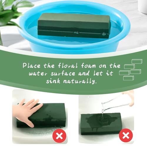 Tunnkit 12 Pcs Wet & Dry Floral Foam Blocks, 7.8" L x 3.5" W x 2.4" H