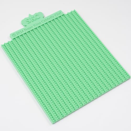 KALAIEN 1 Pcs Sweater Texture Fondant Impression Mats(Style 1) - color: Style 1