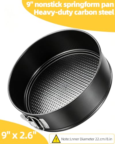 9 Inch Springform Pan, Nonstick Cheesecake Pan with Removable Bottom - size: 9 Inch