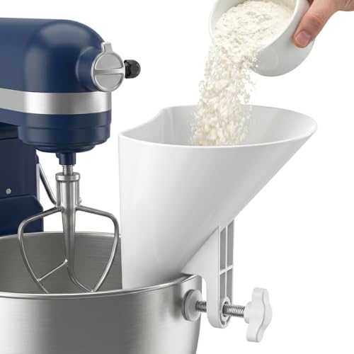 Wide Mouth Pouring Chute Prevent Splatter Flour Funnel for Kitchen