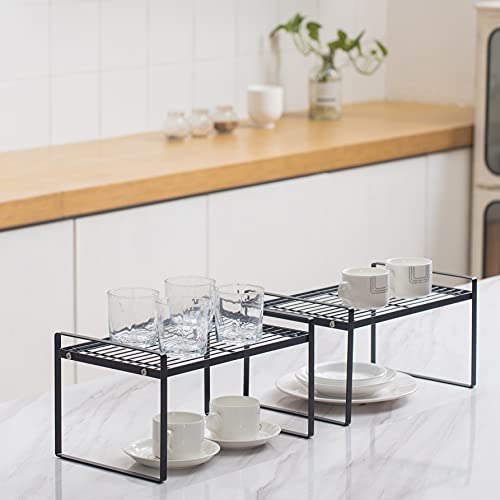Shantton Cabinet Shelf Organizer, Pantry Shelf Rack, Black 13x8.3x7.3 - color: Black, size: L13" W8.3" H7.3"