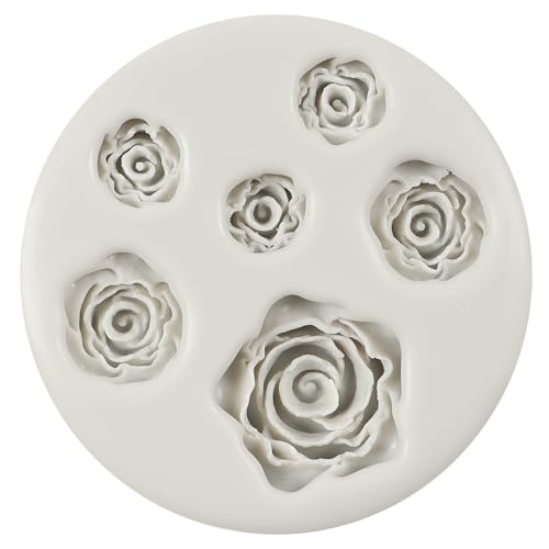 Rose Flower Silicone Mold Rose Chocolate Candy Fondant Molds - color: Style H