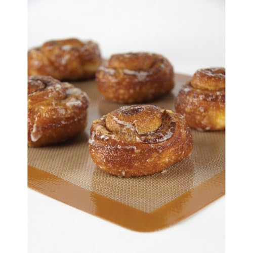 Mrs. Anderson's Baking Non-Stick Silicone Baking Mat - Reusable Oven Liner & Pastry Mat - For Breads, Cookies, Roasting & More - Baker’s Essentials - Heat-Resistant to 480°F - Baking Mat - color: Half