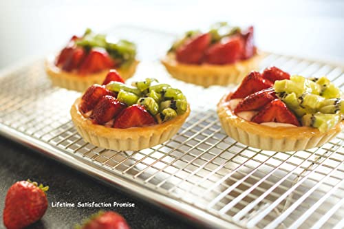 Kitchenatics Small Cooling Rack 8.5 x 12 In - Quarter Sheet Wire Rack - size: 8.5" x 12" Quarter Sheet (SMALL) - 1 PC