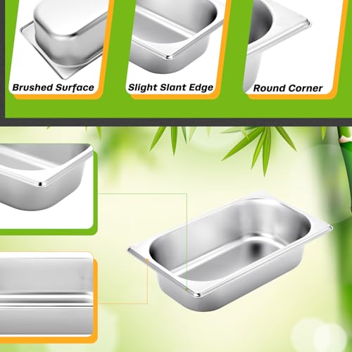 Funnymoom 2 Pcs Stainless Steel Baking Pans,Classic,9.5" X 5" X 2.56"