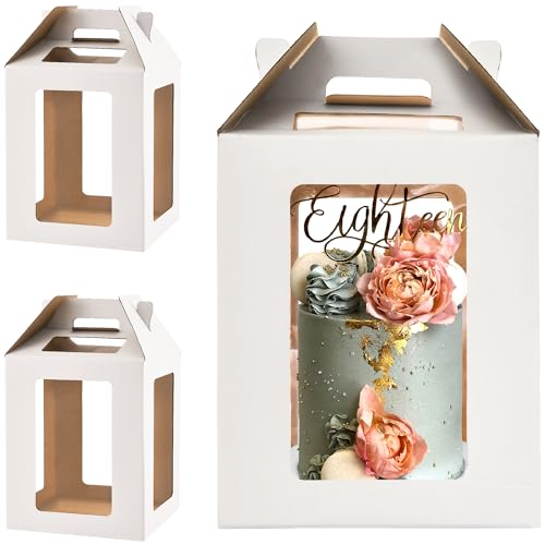 10x10x12 Inch Large Cake Box,10in Tall Cake Boxes for Tier Cakes,2Pack - color: 10×10×12in-2pack