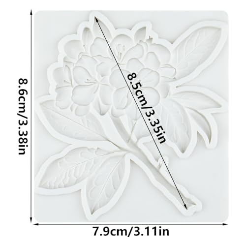 Rhododendron Flower Silicone Mold Azalea Flower Fondant Mold - color: Style M