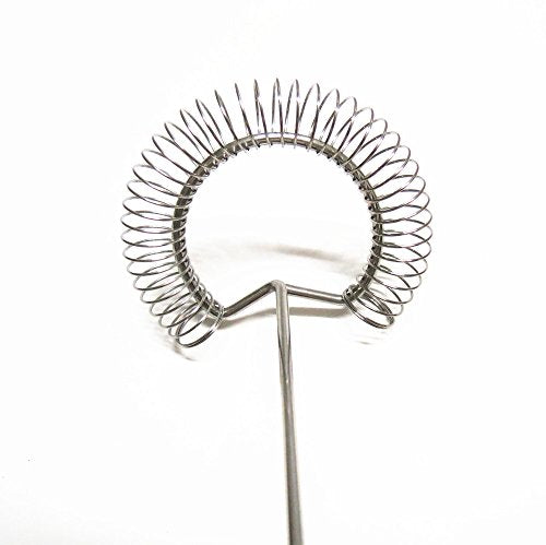 Egg Whisk Egg Beater Stainless Surround helixSpring Coil Egg Frother, Milk and Egg- Kitchen Utensils for Blending,Magic Hand Held Sauce Stirrer Frother 10"… - size: 1 pcs Large