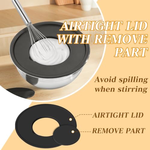 Unokit Mixing Bowls with Lids Set - 16 Pcs - size: Non-Silicone base 16P