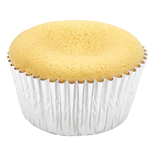 Standard Silver Foil Cupcake Liners Muffin Baking Cups for Party and More, 100-Count - color: Silver