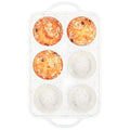 Vinino Jumbo Muffin Pan with Metal Reinforced Frame-1Pack, Large Silicone Cupcake Pan for Baking 6 Cup Jumbo Size, Silicone Muffin Tray, Cupcake Baking Pan Molds for Oven Dishwasher Safe-Cream - size: Jumbo