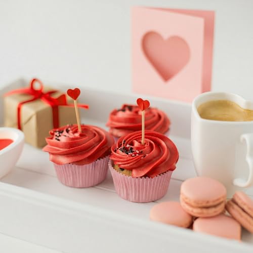 1000 Pcs Mini Cupcake Liners Baking Cups Paper Cupcake Small Muffin Liner Chocolate Dessert Cupcakes Wrapper Baking Cups for Cooking (Pink)