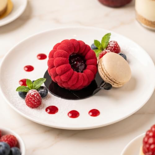 2 Pack Raspberry Molds Silicone, 3D Fruit Silicone Molds - color: White