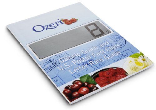 Ozeri Touch Digital Kitchen Scale (12 lbs Edition) in Tempered Glass - color: Stylish Black