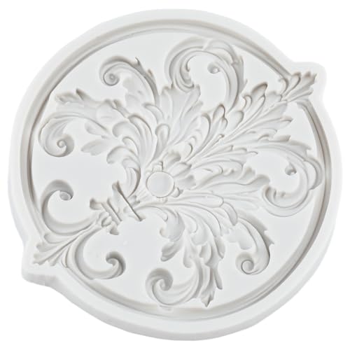 Baroque Scroll Fondant Silicone Mold - color: Style ZR