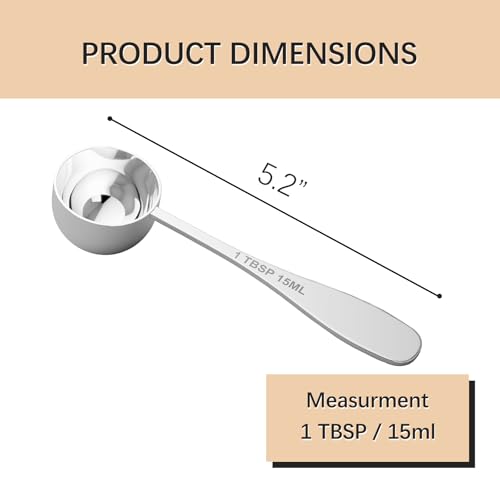 1PCS 1TBSP(15ML) Measuring Spoon, 18/8(304) Stainless Steel Tablespoon - size: 1 tbsp | 3 tsp | 15 ml | 1/2 oz
