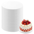 15 Pack Cake Drum Boards 8 Inch Round Cake Drums White 1/2” Thick Cake Drum Corrugated Cardboard Cake Board Base for Multi-Layer Cakes Sturdy Cake Decorating Supplies - size: 8 Inch - 15 Pack