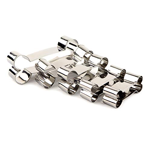 O'Creme Stainless Steel Dog Bone Cookie Cutters 2-1/4, 2-5/8, 2-3/4, 3-1/8 and 4 Inch - style: DogBone5