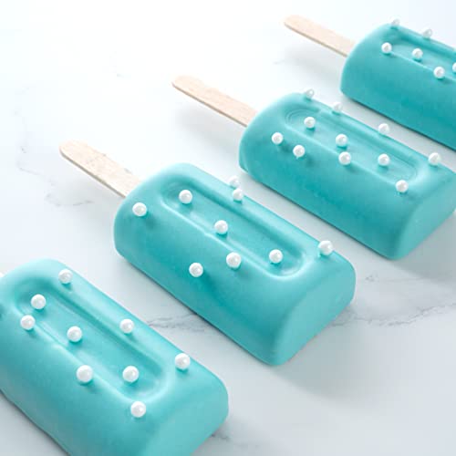 Restaurantware White Silicone Popsicle Mold, 4 Cavities, Cylinder, 1 Ct - size: 1 Count, style: Cylinder