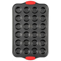 Tiawudi Mini Muffin Pan, 24 Cavity Cupcake Pan, Nonstick Baking Pan, Heavy Duty Small Muffin Tin with Silicone Grip Handles