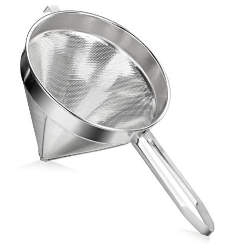 New Star Foodservice 34219 Stainless Steel China Cap Strainer, 7-Inch