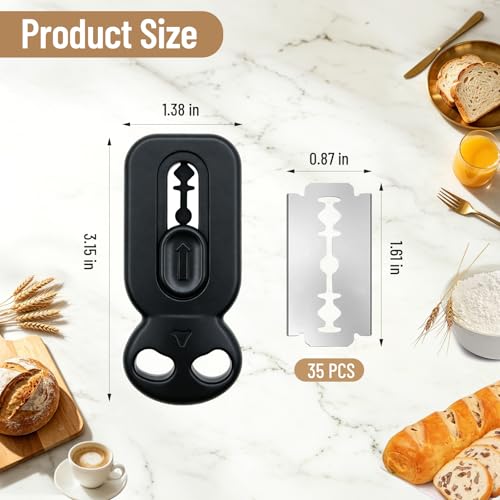 Obfuscate Bread Lame, Sourdough Scoring Tool with 35 Razor Blades