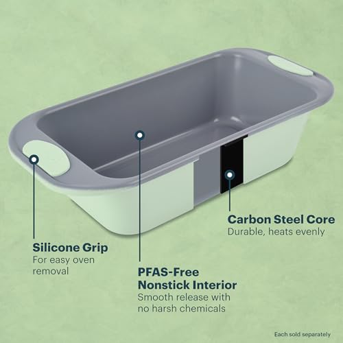 Pyrex 3-Piece Metal Cookie & Muffin Sheet Bakeware Set, Sage - color: Sage, size: 3 Piece Value Pack