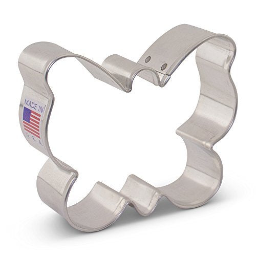 Ann Clark Small Butterfly/Moth Cookie Cutter, 3" Made in USA - style: 3" Butterfly