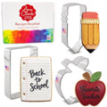 Ann Clark Back to School Cookie Cutters Set of 3, Made in USA - style: Back to School Set, 3-pc.