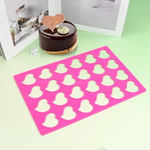 mostsom 3D Hollow Out Lace Mold Love Heart Shape Silicone Mould Lace Pad Exquisite Cake Decorating Grade Craft Mat Fondant Food Lace Cake 3D Mold Baking Sugar Paste Pastry Tools (E_ Love Heart) - size: E_ Love Heart