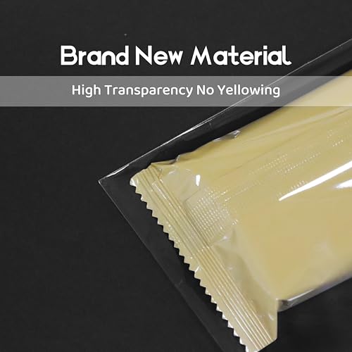 WIKDAY Self Sealing Cellophane Bags 200PCS 7x10 Inche Plastic Photo Sleeves - color: Clear-7"x10"