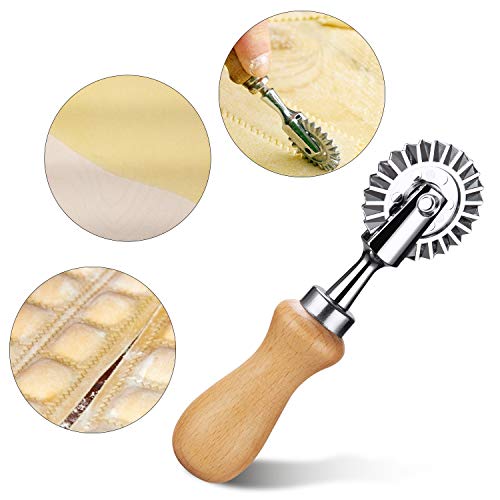 Pastry Wheel Cutter - Pasta Cutter Wheel - Dough Ravioli Pizza Cutter Wheel for Home and Kitchen Use, 1.3"