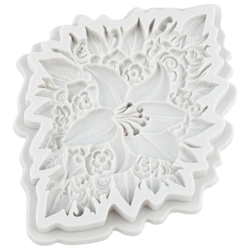 Lily Flower Silicone Mold Flower Fondant Molds Flowers Mold - color: Style G