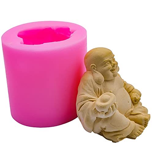 Redxin Buddha Silicone Soap Mold and Candle Mold for Handmade Soap and Candle Making, DIY Craft, Chocolate, Candy, Cake Making - color: Buddha-17
