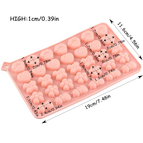34 Cavity Flowers Silicone Candy Molds