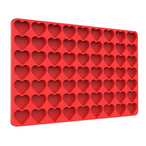 Heart Silicone Candy Molds, L - size: large