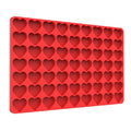 Heart Silicone Candy Molds, L - size: large