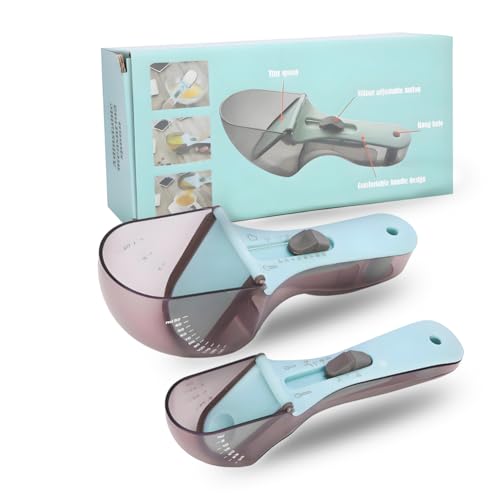 Adjustable Measuring Spoon Set – Multifunctional Cooking & Baking Scoop, Accurate Measurement, Easy to Clean, Includes 130ml & 30ml Spoons
