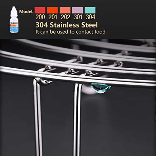 2Pcs Steam Rack, Heavy Duty Steaming Rack Stand, Stainless Steel Round Steamer Cooling Rack Trivet, Pot Steamer Insert Food Stand, Steaming Cookware Accessories(Size:19.5cm/7.68in) - size: 19.5cm/7.68in,2Pcs