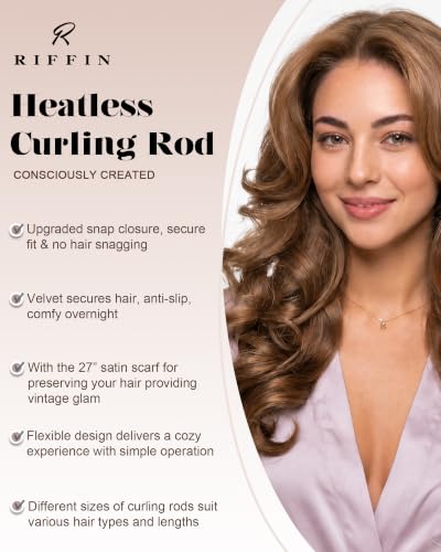 Littles Heatless Curls Overnight Rods Velvet Hair Curler to Sleep in No Heat Heatless Curling Iron Foam Sponge Flexi Rods Hair Rollers for Long Short Hair Care Styling Tools - color: Burgundy
