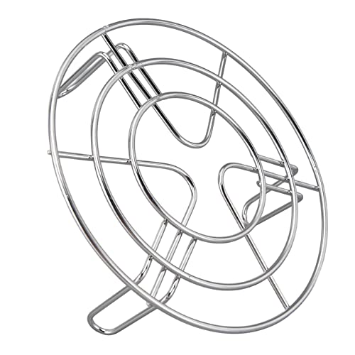 2Pcs Round Cooking Rack, 6 inch Stainless Steel Cooling Steaming Grilling Rack, Wire Baking Roasting Rack for Air Fryer Pressure Cooker Round Cake Pans Stockpot, Oven & Dishwasher Safe