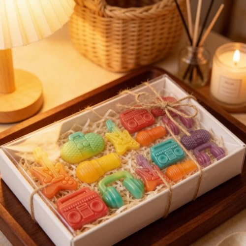 15 Cavity Music Theme Silicone Candy Molds - color: A