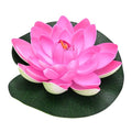 M METERXITY 1-Set Floating Lotus Flower 7 in Foam Garden, Artificial - color: Light Pink, size: 6.7 Inch