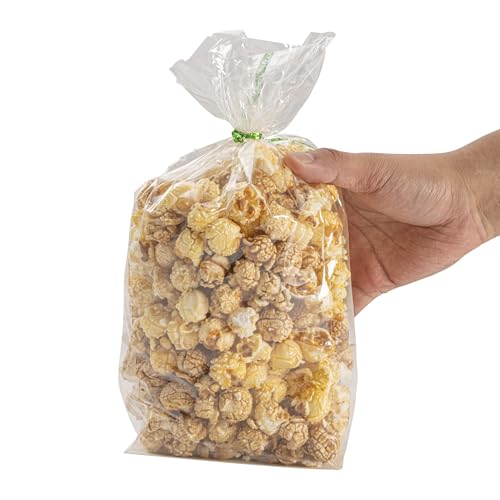 Resturantware Plastic Gusset Bags 100 Count 5" x 3" x 12" Wicker Dispensing Bottom Gusset Clear Plastic Bags Heat Sealable For Sourdough Bread Cookies Pastries Rolls For Home Bakers And Bakeries - size: 5" x 3" x 12" - Wicker Dispensing