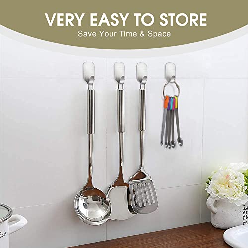2Pack Small Measuring Spoon Set with Multi-Color Silicone Grip - color: Mix-color