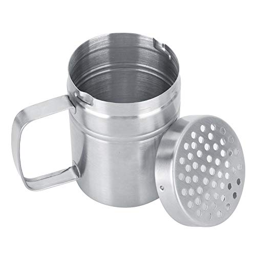 Joyzan Dredge Shaker, Stainless Steel Seasoning Bottle Metal Salt Dispenser